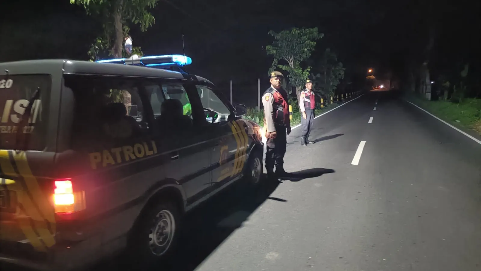 Polsek Abiansemal Gencarkan Patroli Subuh, Perkuat Strong Point di Titik Sepi