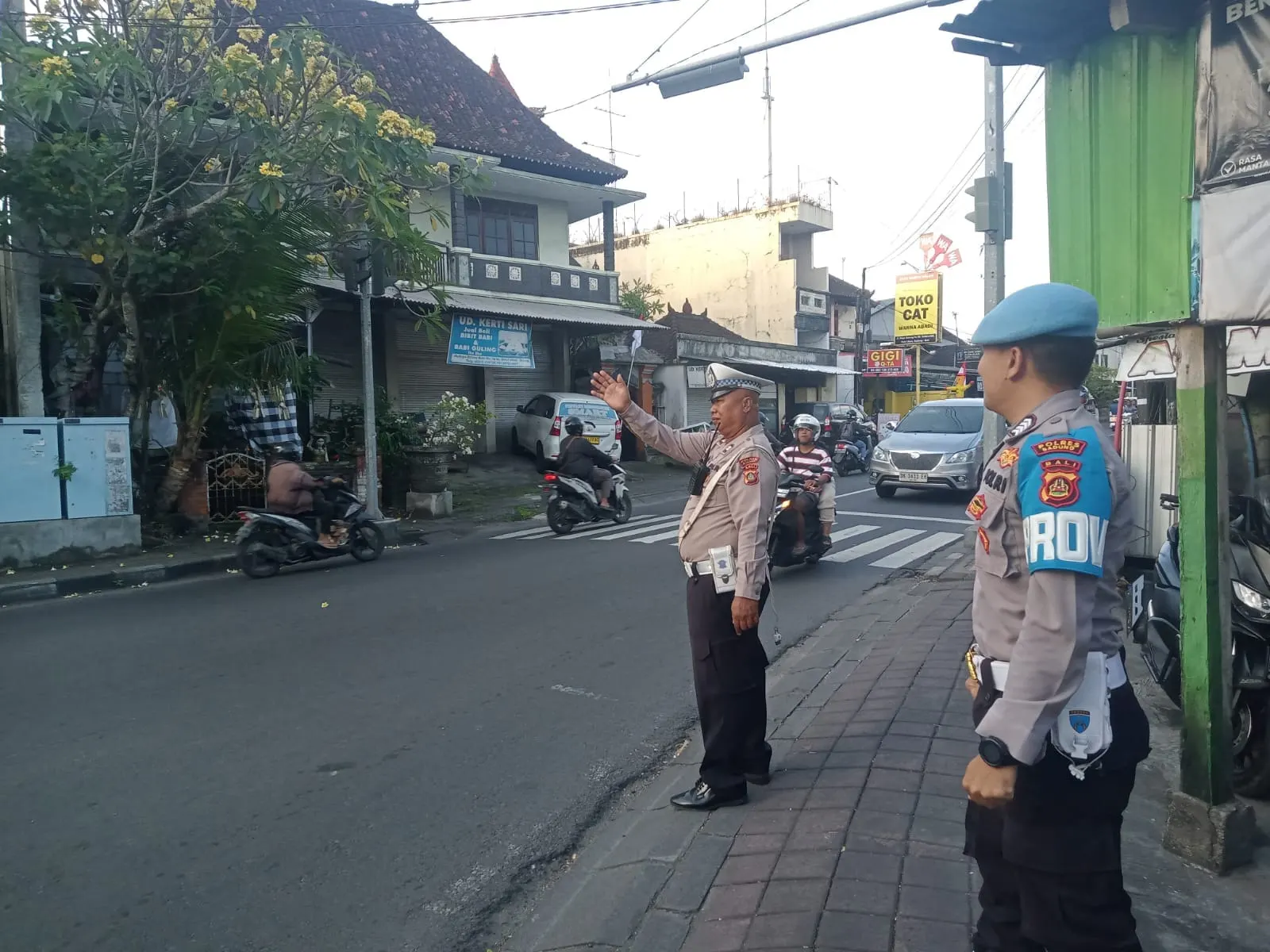 Provost Polres Badung Pantau Langsung PH Sore Personel