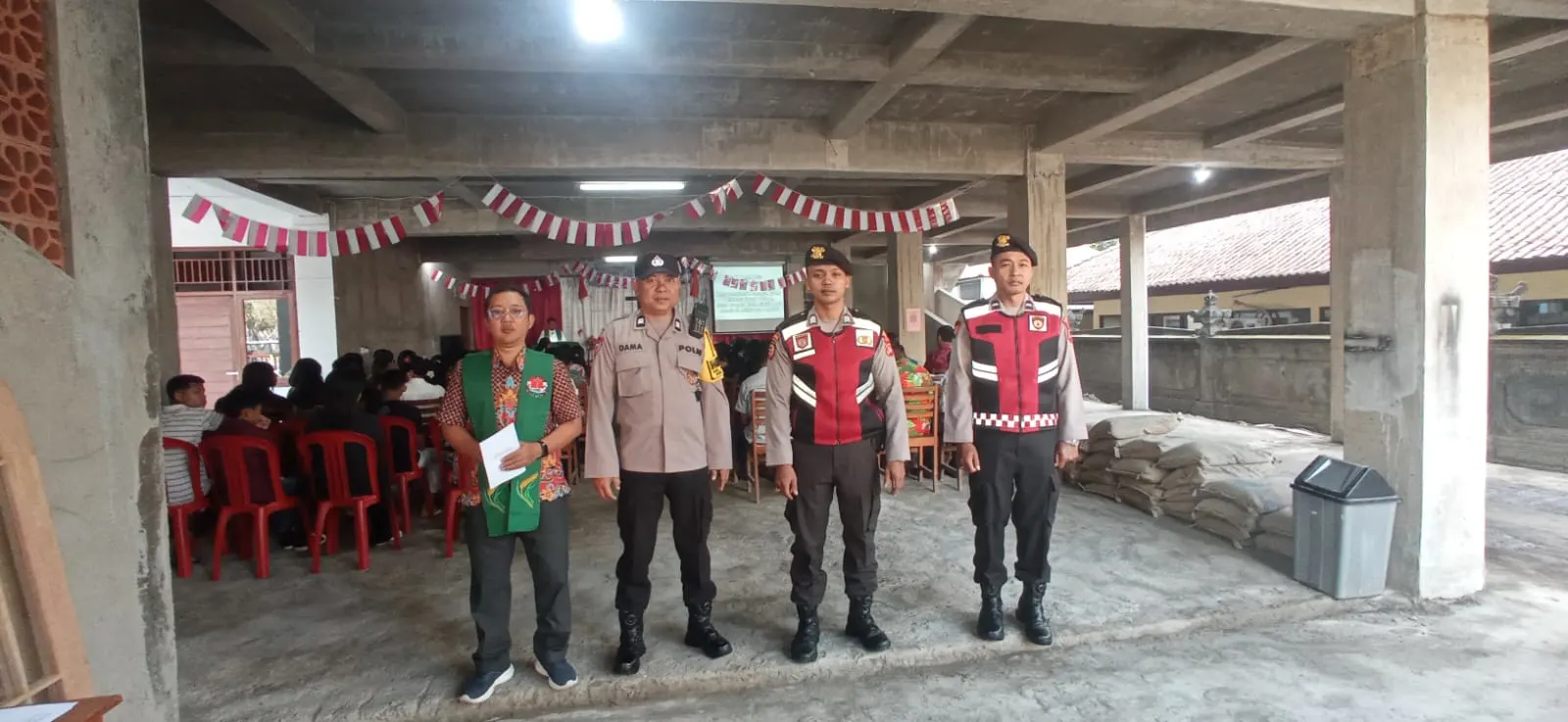 Polres Bangli Amankan Ibadah Minggu di Gereja Marga Rahayu