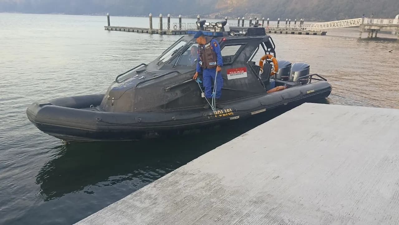 Satpolair Polres Bangli Intensifkan Patroli Kapal di Danau Batur