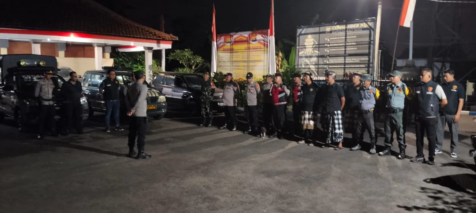 Patroli Gabungan TNI–Polri & Aparat Desa Perkuat Stabilitas Kamtibmas Di Abiansemal