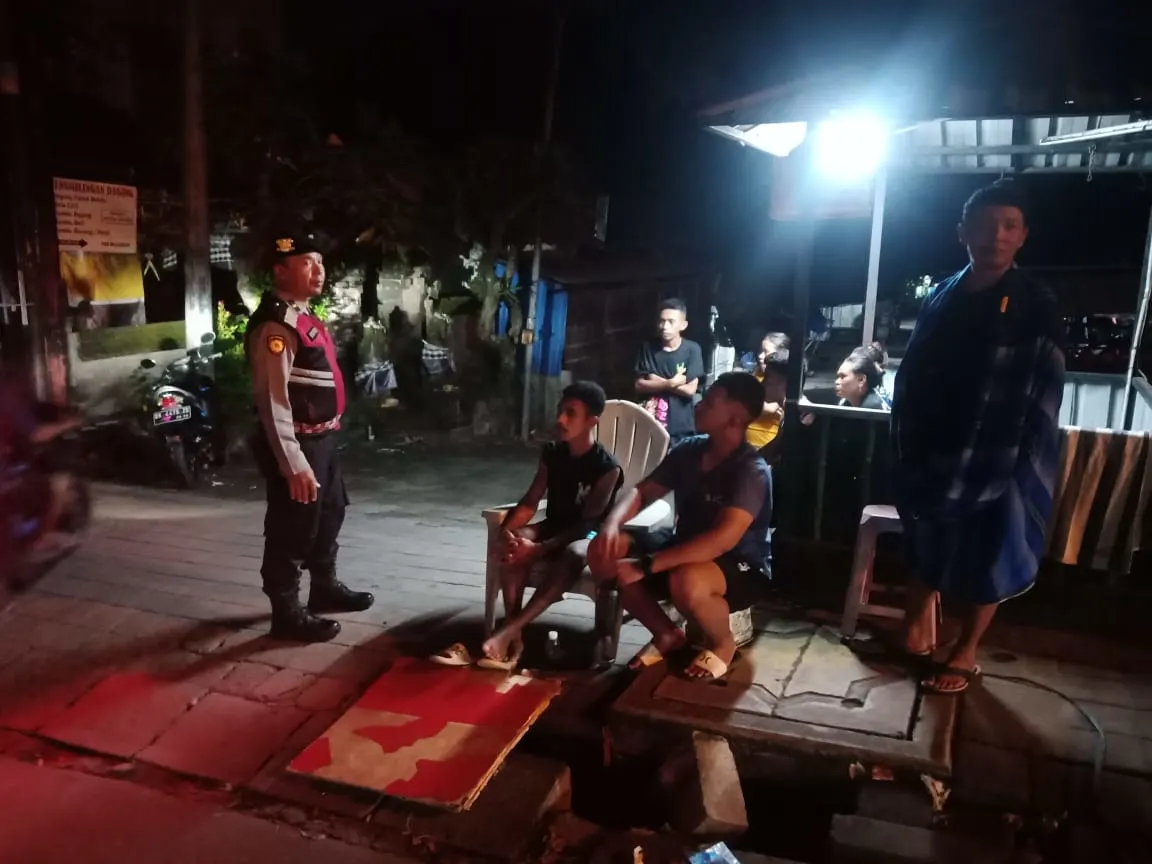 Demi Menjaga Kamtibmas Tetap Kondusif, Polsek Kuta Utara Rutin Lakukan Patroli
