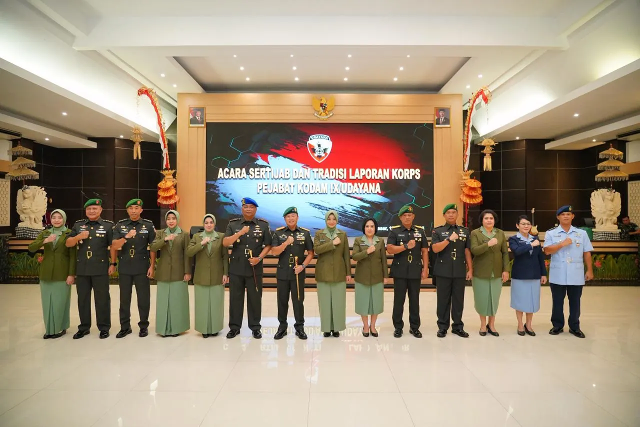 Pangdam Pimpin Sertijab dan Tradisi Laporan Korps Pejabat Kodam IX/Udayana